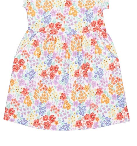 Wonder Nation Floral White Pocket Play Dress Size XL (14-16) NWT - Picture 3 of 5