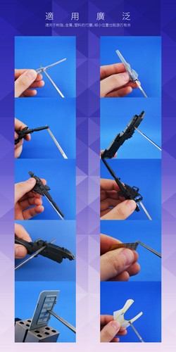 Galaxy Tools 0,3-2 mm konische Diamant flache Feile 600# für Modell Hobby Schleifen - Bild 10 von 15