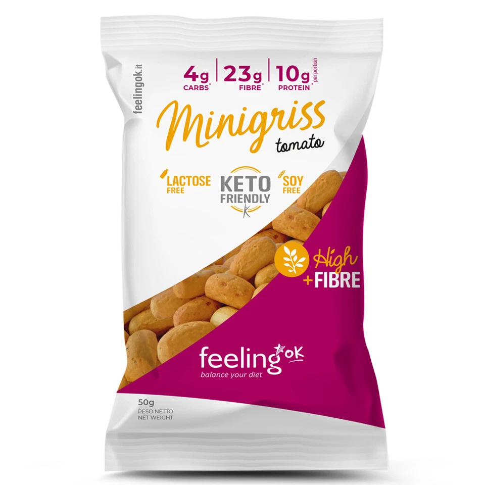 FEELING OK MINIGRISS TOMATO + FIBRE 50 GR
