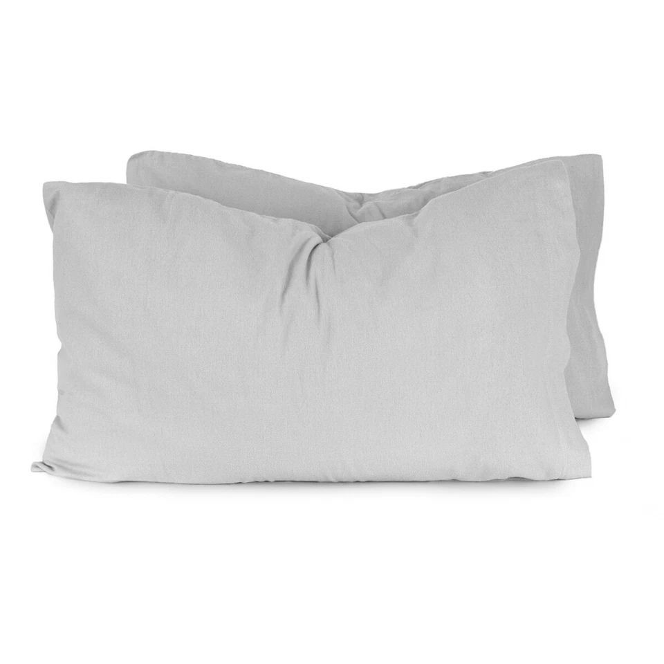 Coppia federe in flanella Tinta unita Morbidissimi 52x82 cm AB083 - Immagine 2 di 4