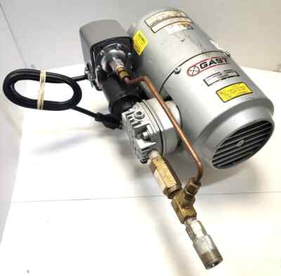 GAST Piston Air Compressor Vacuum Pump 1725 RPM 1.51 CFM 50 PSI 1LAA-32-M100X