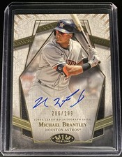 Michael Brantley 2022 Topps Tier One Prime Performers Auto /299 #PPA-MB Astros
