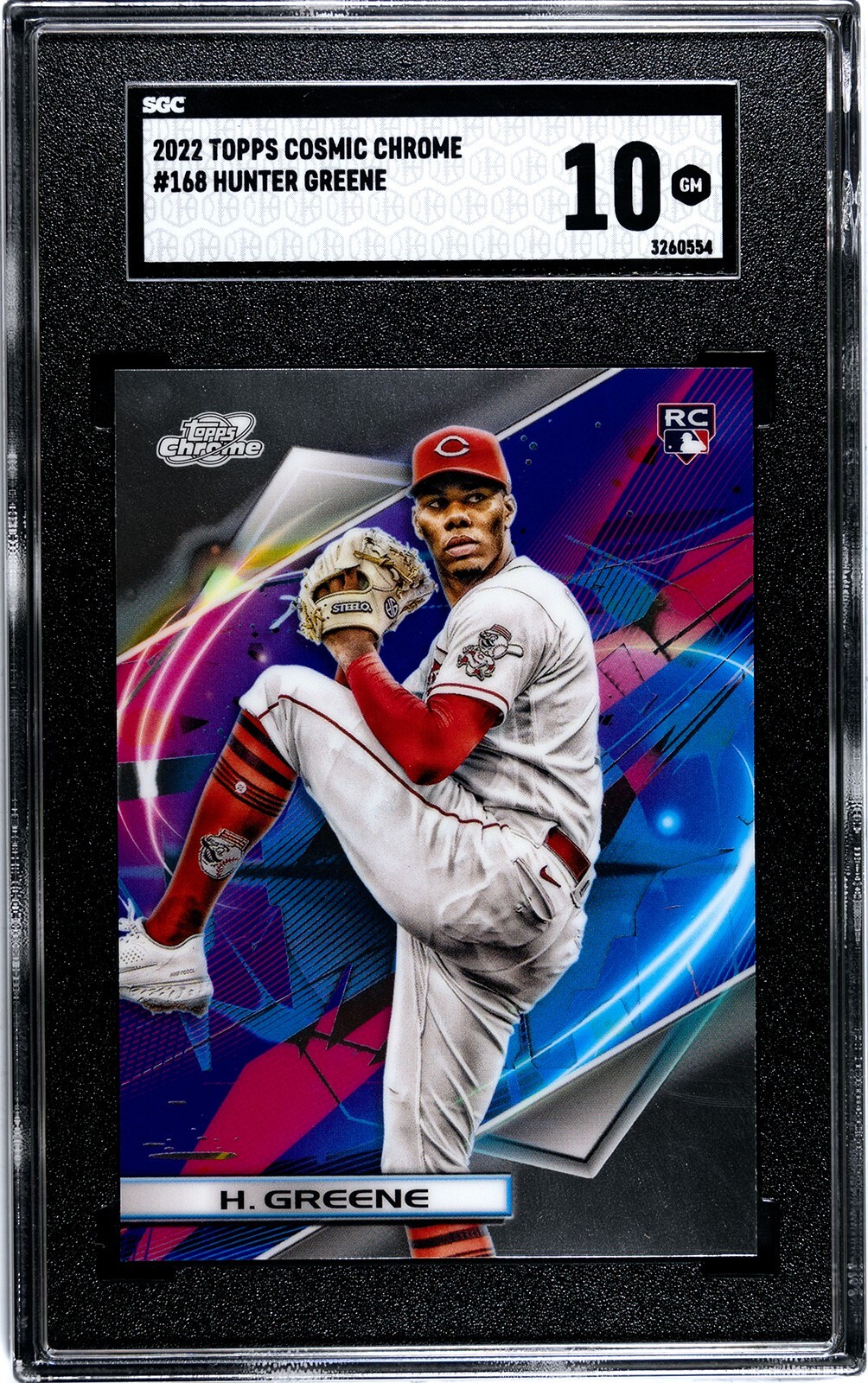 2022 Topps Cosmic Chrome #168 Hunter Greene Rookie SGC 10 GEM MINT RC