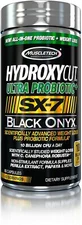 MuscleTech Hydroxycut SX-7 Black Onyx Ultra Probiotic, 80 Capsules