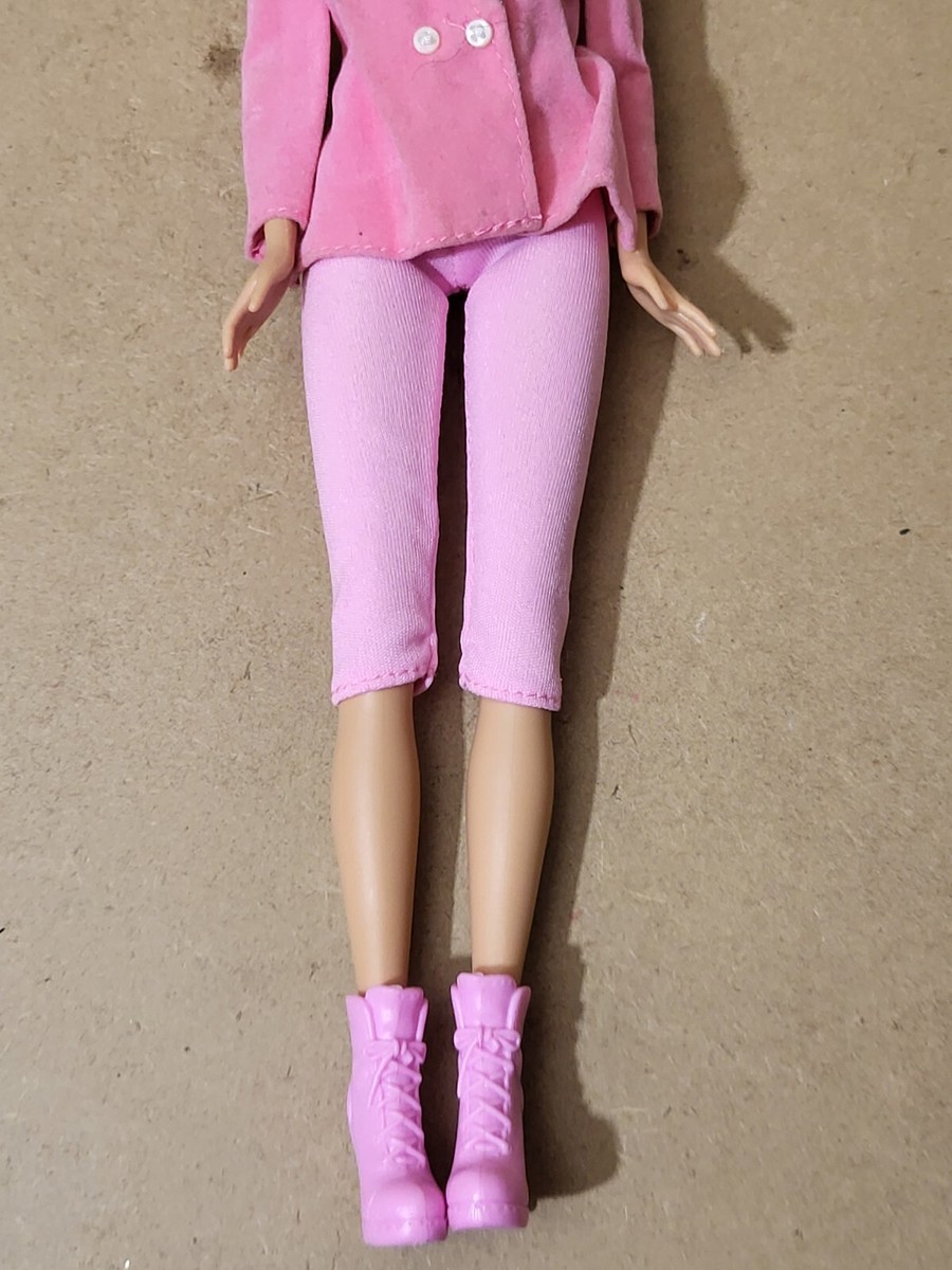 Barbieピンクスーツ130cm Barbie Fashion Doll with Straight Blonde Hair Wearing