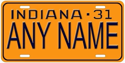 Personalized Indiana 1931 Novelty Car License Plate Any Text - Image 1 of 3
