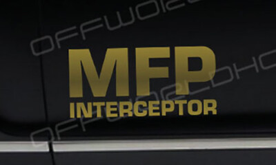 MAD MAX sticker MFP Interceptor MAIN FORCE PATROL Road Warrior Pursuit