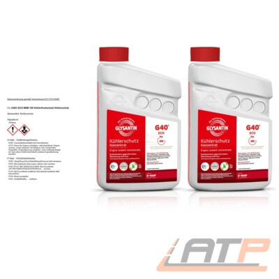 2x 1 L GLYSANTIN  G40  ECO BMB 100 KÜHLERSCHUTZ SCHUTZMITTEL KÜHLER PINK