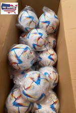 "Bulk Lot of 10 NEW WORLD CUP 2022 AL-RIHLA Soccer Balls Size 5"