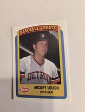 MICKEY LOLICH 1990 SWELL BASEBALL GREATS #81 FREE SHIPPING
