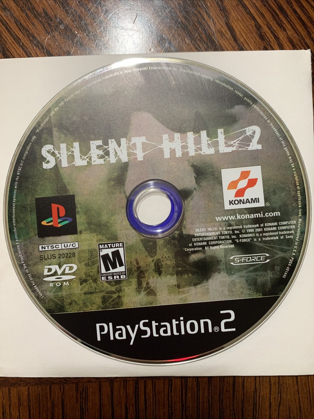 Silent Hill 2 REPRODUCTION Art Only No Disc No Case ps2