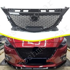 For Mazda 3 Axela 2014 2015 2016 Black Front Upper Bumper Mesh Grille Grill