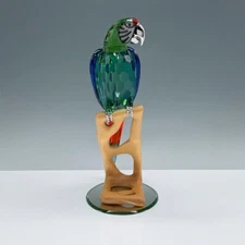 NEW Swarovski Crystal Paradise Green Macaw (685824) MINT COND w/ Box + Sleeve