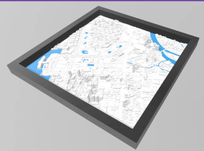 3D Manila, Philippines Map Wall Hanging. Cool topographical wall hanging