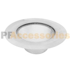 4.5" Stainless Steel Large Wide Rim Mesh Sink Strainer for Kitchen Drain