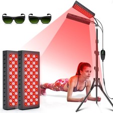 Red Light Therapy for Body, 55W Dual-Headed Infrared Light Therapy Lamp Devic...