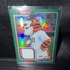 Topps 2026 Mascots PAWS Memorabilia Serial #MAS-PAW/99 Detroit Tigers Baseball