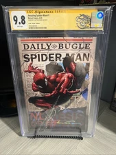 Amazing Spider-Man #1 CGC SS 9.8 Clayton Crain LTD 555 VIRGIN 2025 Newspaper 🕷️