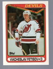 Viacheslav Fetisov 1990-91 Topps Tiffany #27 RC
