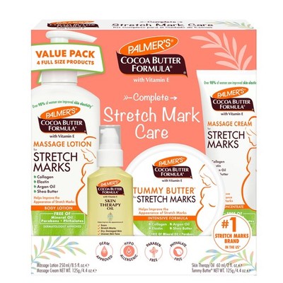 Palmer's Cocoa Butter Formula Pregnancy Skin Care Kit for Stretch Marks and Scar
