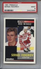 1991 Pinnacle #157 Sergei Fedorov PSA 9 Mint  RC Red Wings 