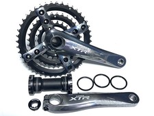 Guarnitura Shimano XTR FC-M960 170mm con BB & Cap, finitura argento canna di fucile
