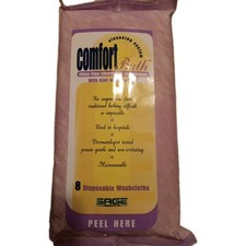 Comfort Bath Cleansing Washcloths, 8 Disposable Per Pk, Aloe  Vitamin E, NIP