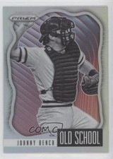 2021 Panini Prizm Old School Silver Prizm Johnny Bench #OS-8 HOF 0ym4