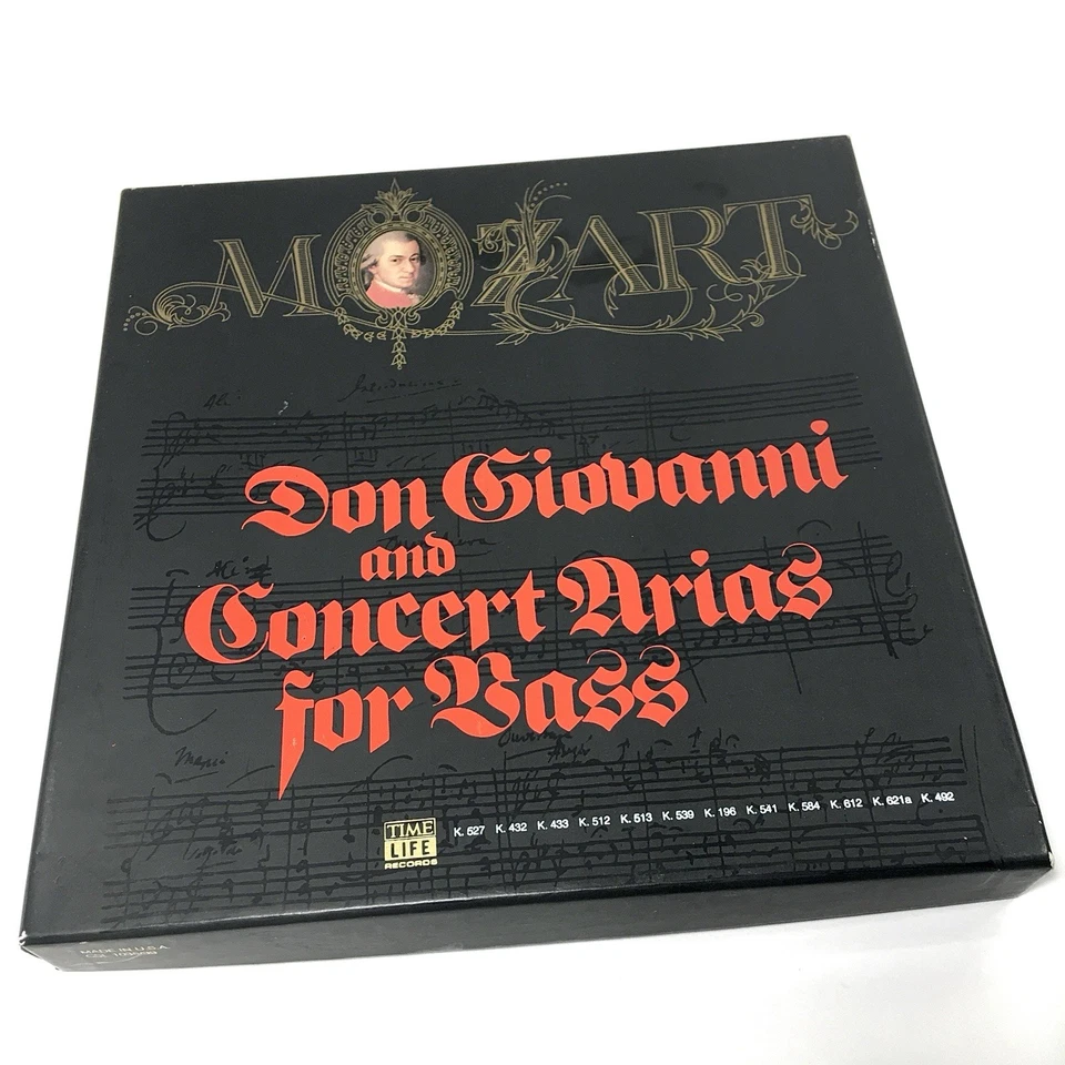 1980 Time Life Mozart Don Giovanni & Concert Arias for Bass 5 Cassettes +Booklet - Image 3 of 4