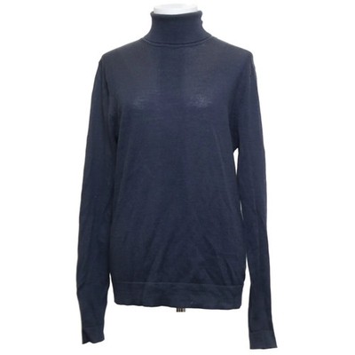 Studio Total, Rollkragenpullover, Größe: M, Blau, Einfarbig, Feinstrick #RVu
