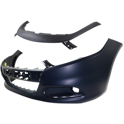 New Bumper Covers Fascias Set of 2 Front for Dart CH1000A29, CH1014106 Pair