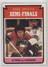 1974-75 O-Pee-Chee Walt Tkaczuk Flyers vs Rangers #213 0a4