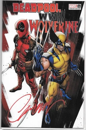 DEADPOOL WWIII WOLVERINE #1 J SCOTT CAMPBELL SIGNED VARIANT COVER /W COA TRADE