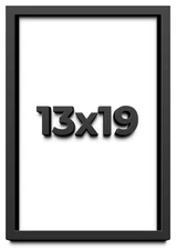 13x19 Shadow Box Frame Black | 1 inches Deep Real Wood Contemporary Shadowbox Di