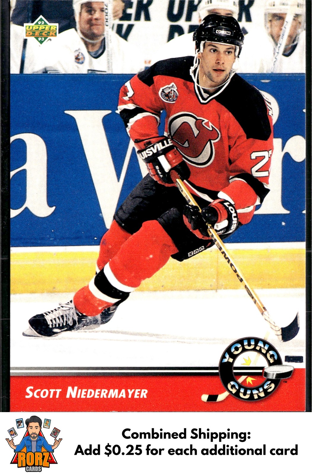 Scott Niedermayer #562 Hockey Cards 1992 Upper Deck trading card — raw and PSA graded price guide