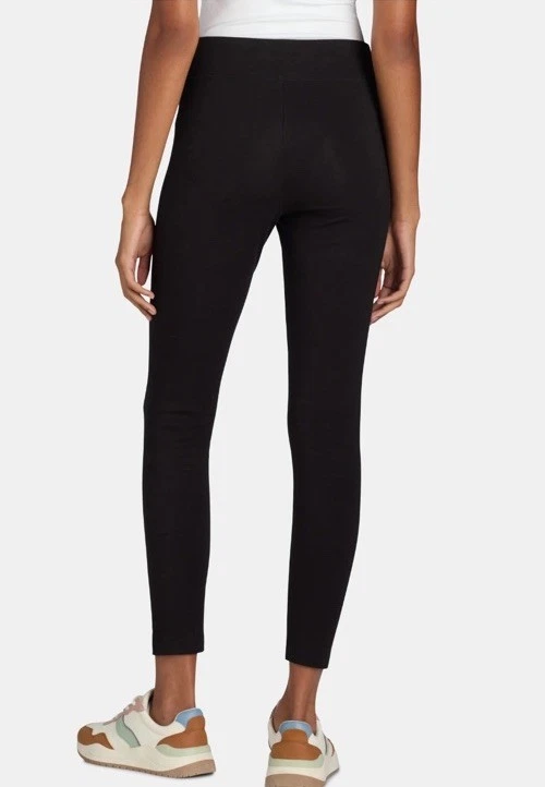 2pk Time & Tru Mujer Tiro Alto Tirar en el Tobillo Leggings X-LARGE (16-18) Negros Nuevos Foto 2 de 4