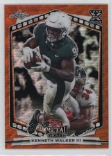 2022 Leaf Draft Metal Orange Wave Kenneth Walker III #B-KW2 0b2