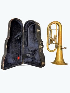 Vintage King 627 Baritone Horn With Original Case - Brass Instrument USA Made