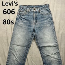 Levi's Vintage 80'S 606 Slim Straight Jeans Far East men Rare US Denim Model Lim