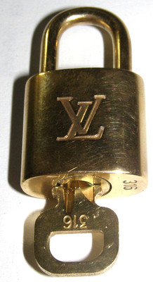 LOUIS VUITTON  Schloss Padlock 1990-2009  3XX Serie + 1 Schlüssel, Nr. 316