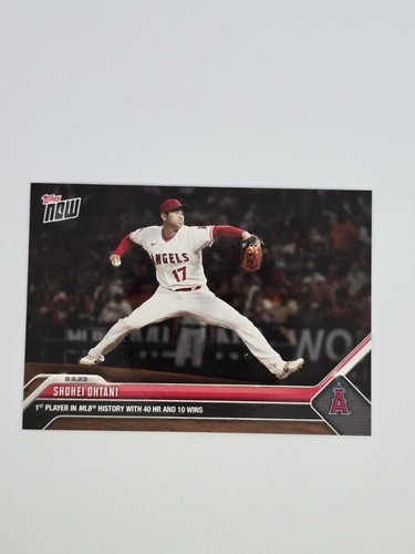 2023 Topps Now SHOHEI OHTANI #683 1st Player in MLB History with 40 HR & 10 WINS
