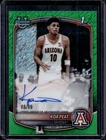 New ListingKoa Peat 2025-26 Bowman Chrome #CPA-KP Green Shimmer Refractor Auto /99