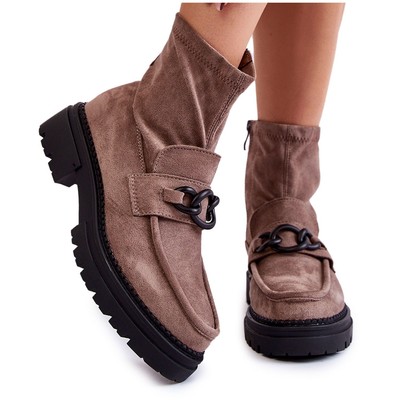 Damen Wildleder Stiefeletten La.Fi 250042B-SU Beige