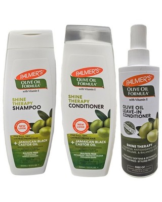 Palmers Olive Oil Shine Therapy Shampoo & Conditioner & Leave In Conditioner 