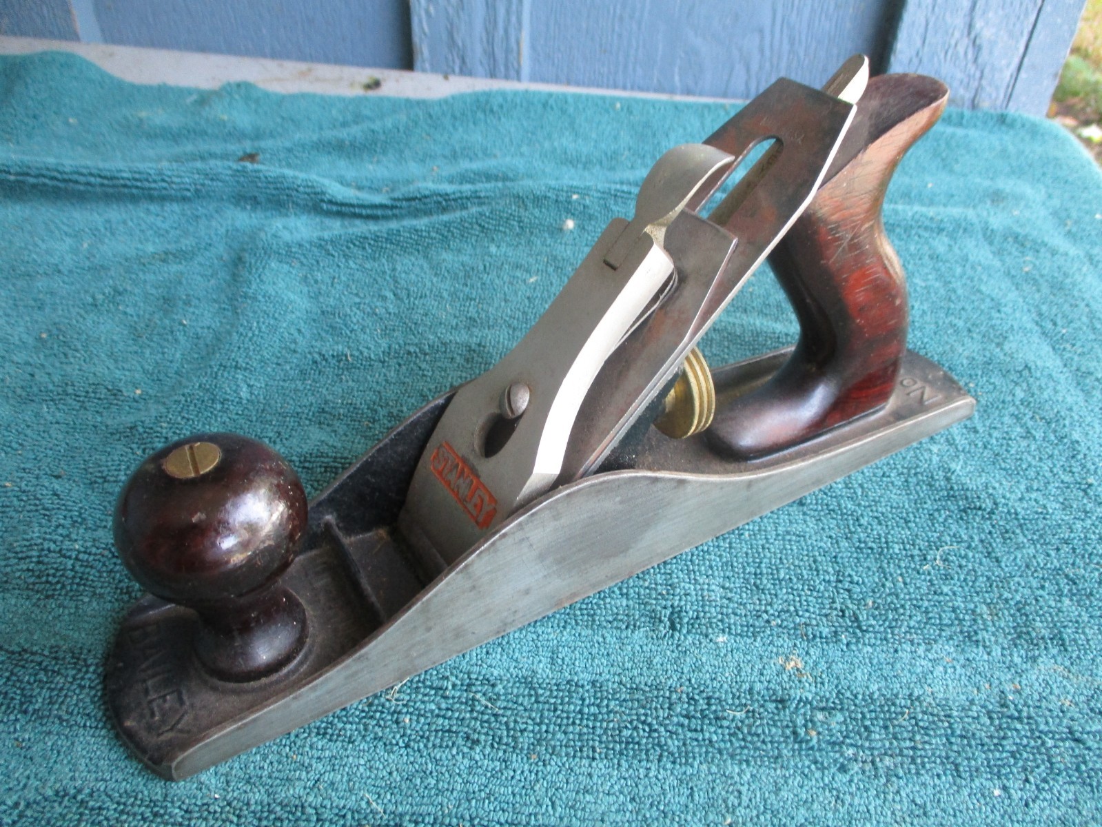 Stanley Bailey No 5 1/4 Plane High Knob Smooth Sole Woodworking Tool USA