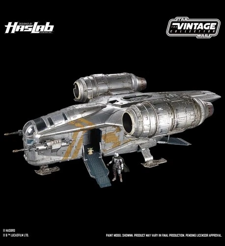 Star Wars Vintage Collection Haslab Mandalorian Razor Crest Rare Sealed Shipper!