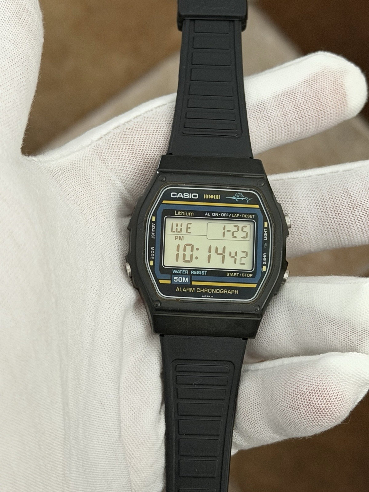 Rare Vintage Casio Marlin W-24 Men’s Digital Sports Watch JDM 1980s Module 248