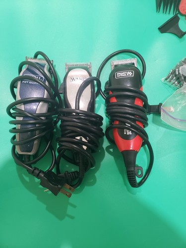 2 Wahl Pet Groomer Clippers PCMC-2 + Heartotail trimmer + Acces.