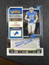 2023 Panini Contenders Divisional Ticket #241 Jack Campbell 76/99 ROOKIE AUTO RC