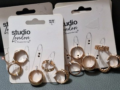 4 X SUPERDRUG STUDIO GROBER RING MULTIPACK LGE